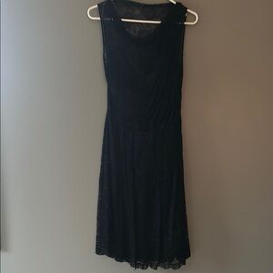 Black Sleeveless A-Line Midi Dress size 6 . The limited